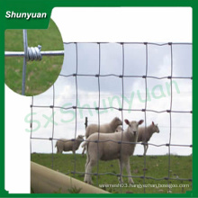 Galvanized hinge joint field fence for animal fencing